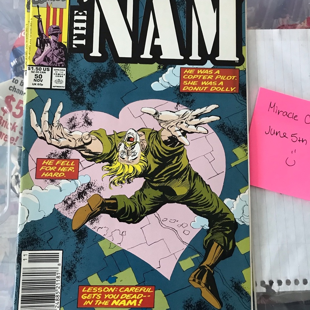 The 'Nam Comic Book Cover #50 - Illustrated Horror Heart